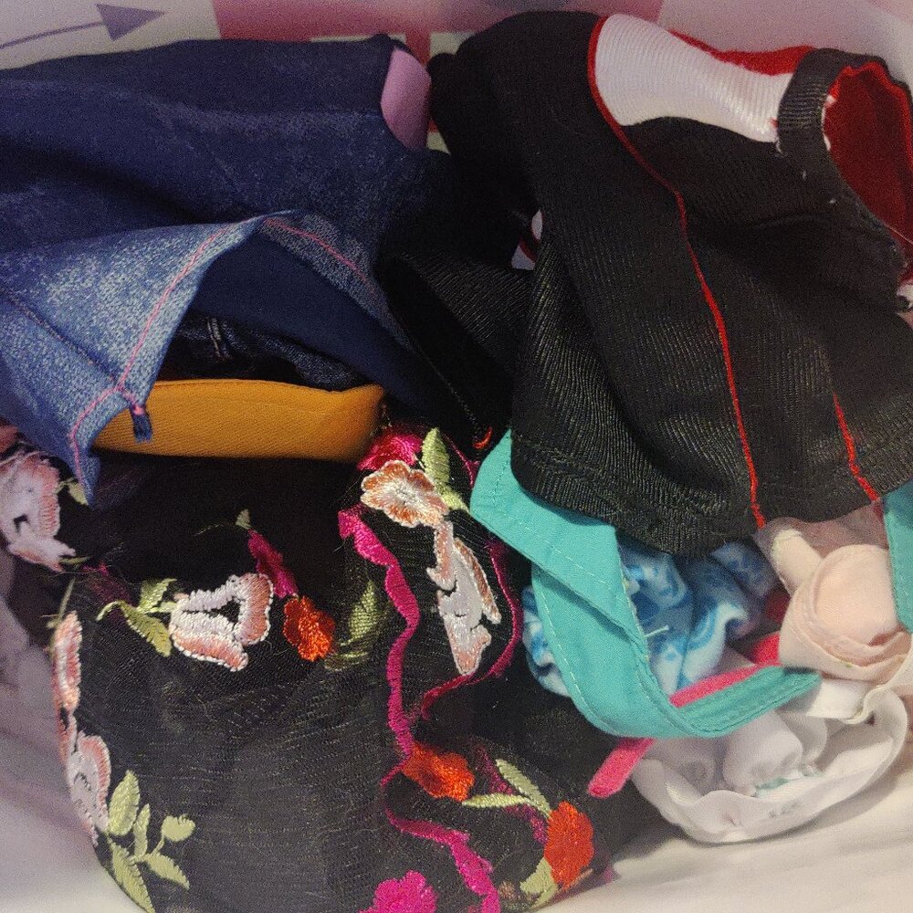 Misc 12 pc bundle of Build a bear, American girl, cabbage patch kids dol clothes